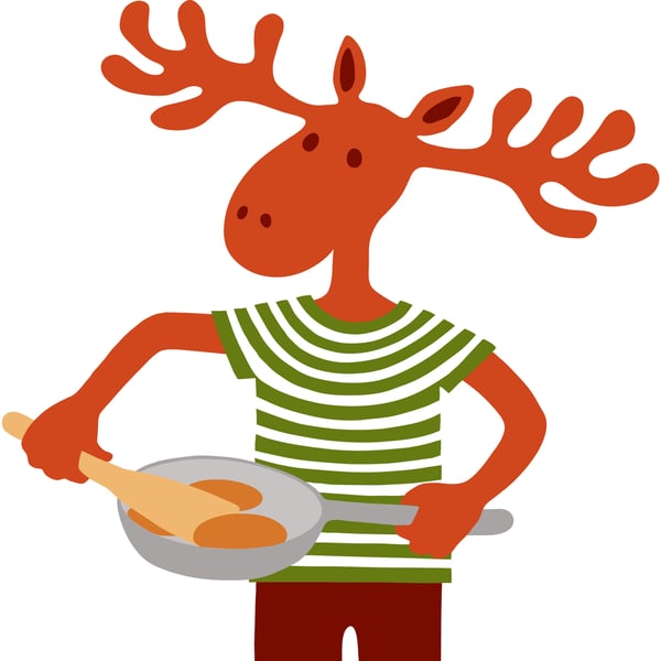 Los Škudlík smaží bramborové placky.