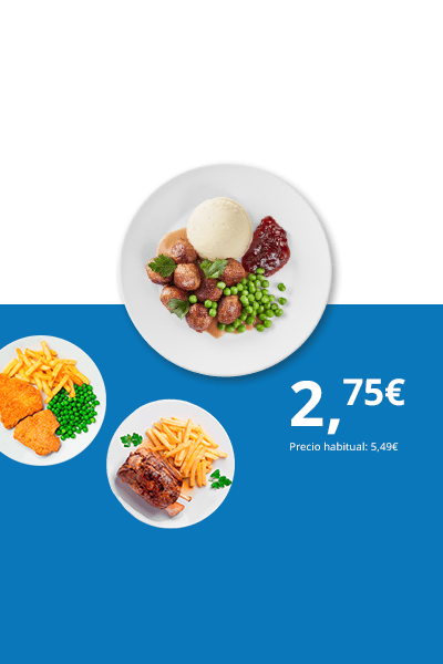 Los viernes, tus platos principales al 50%