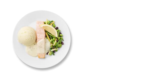 Lososový filet s fazolovým mixem