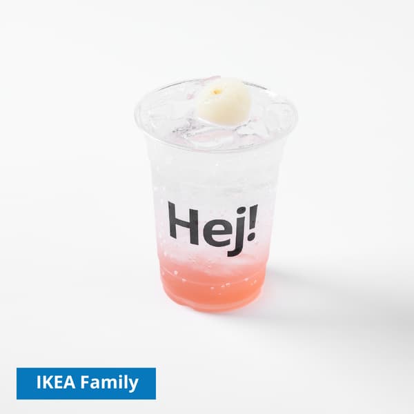 Lychee Soda
IKEA Family price: 39 THB
Normal price: 49 THB