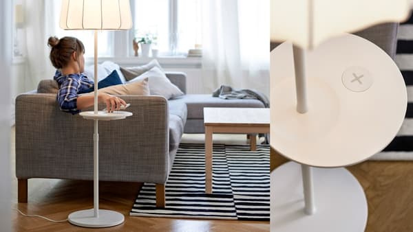 Lys med ladefunksjon. 