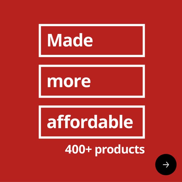 Made more affordable