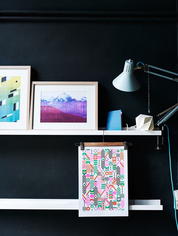 Make a statement with dark walls.