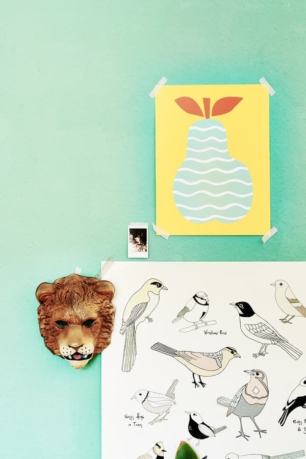 Make it easy for kids to update artwork around their room.