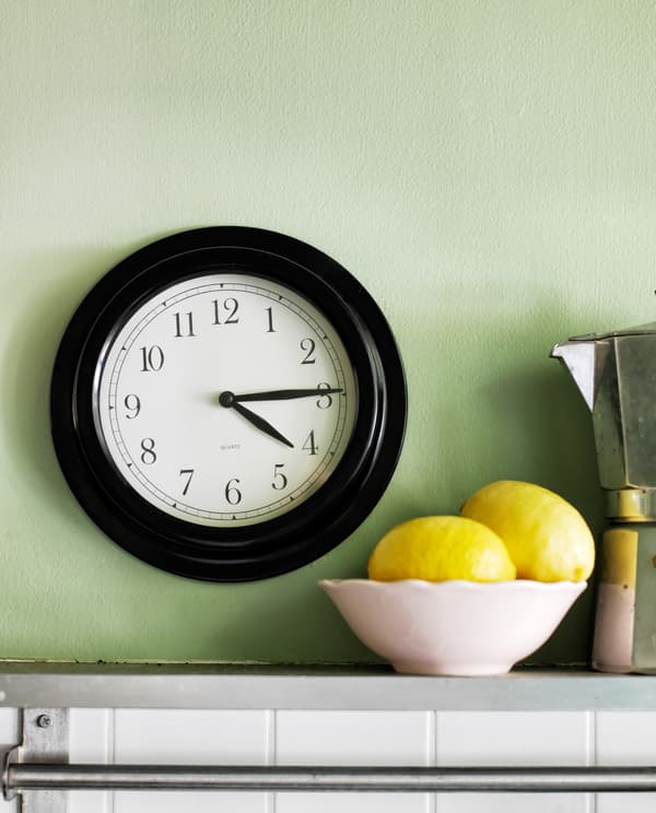 Make the most of small spaces in the kitchen for storage and display.