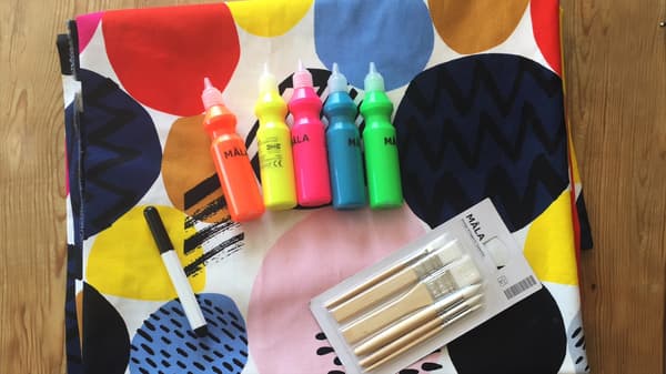 MÅLA paints and NEDJA fabric by the metre