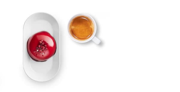 malinová kupole a espresso