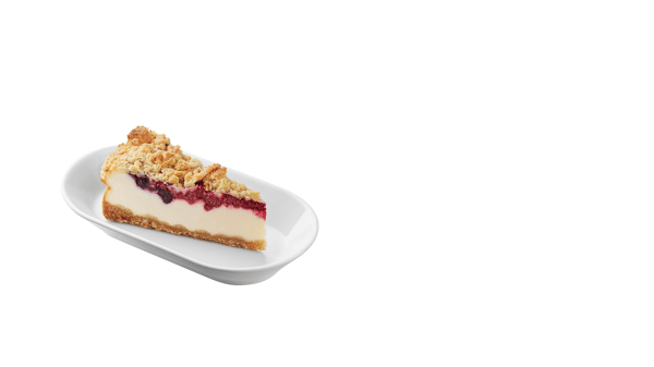 malinovo-borůvkový cheesecake