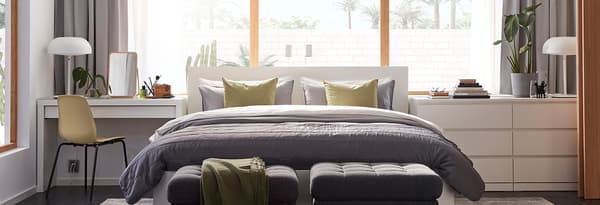 MALM Bed frame, white
