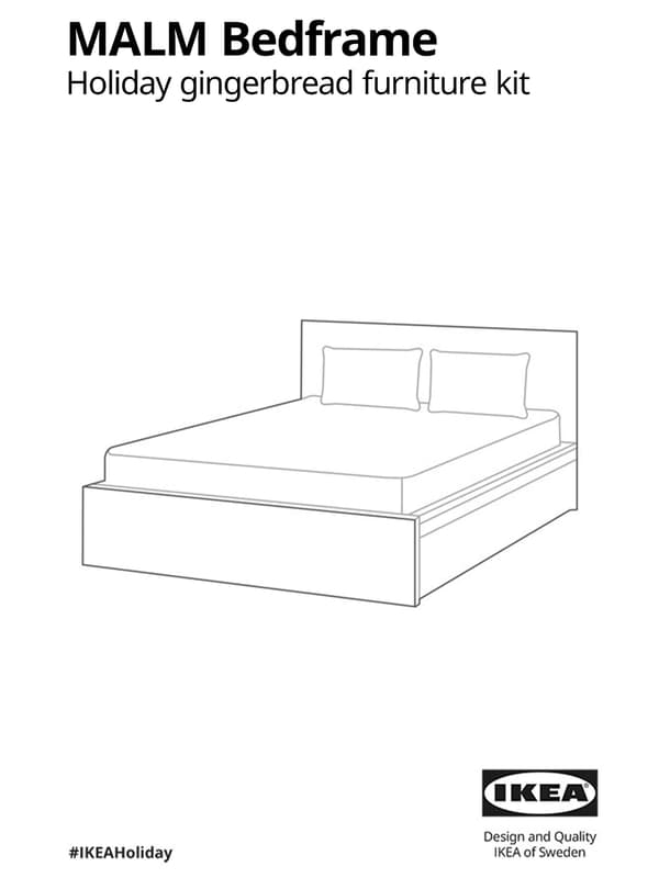 MALM Bedframe gingerbread assembly instructions