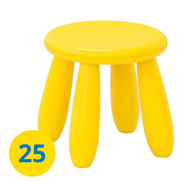 MAMMUT children's stool, yellow.