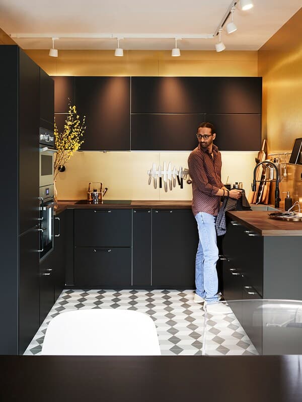Man in a kitchen 