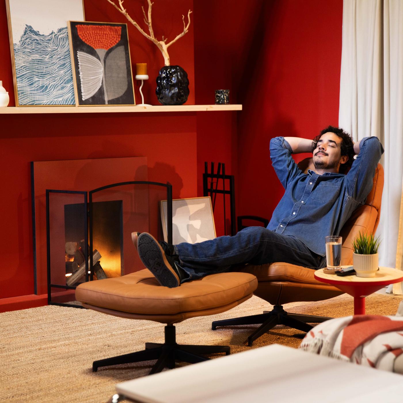 man sitting in chair