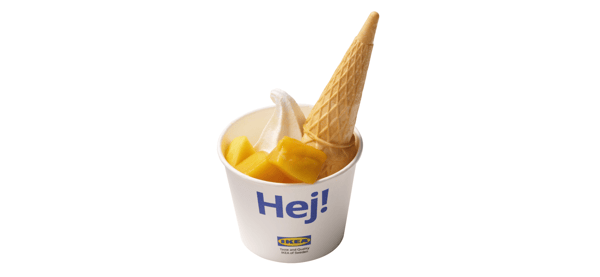 Mango sundae