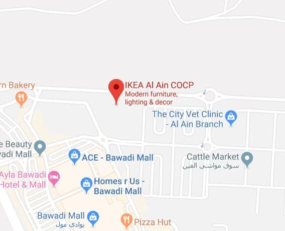 Map of IKEA Al Ain store