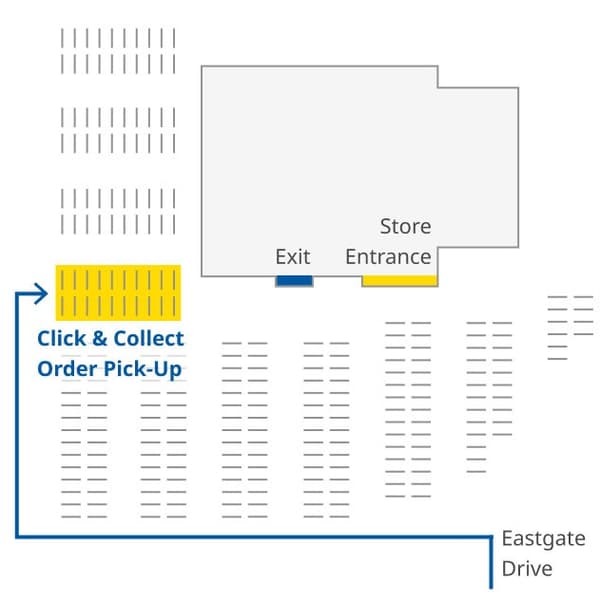 Map to IKEA Orlando Click & Collect pick-up location