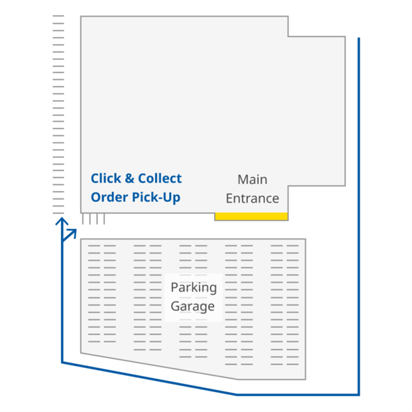 Map to IKEA Sunrise Click & Collect pick-up location