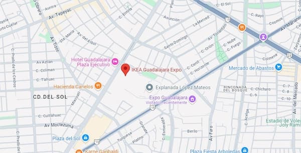Mapa Guadalajara Expo