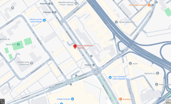 Mapa Praha Pankrác
