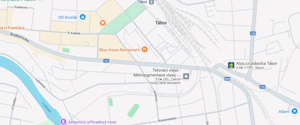 mapa Tábor CCNY