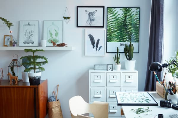 Margo uses indoor plants to add colour to her minimalist home.