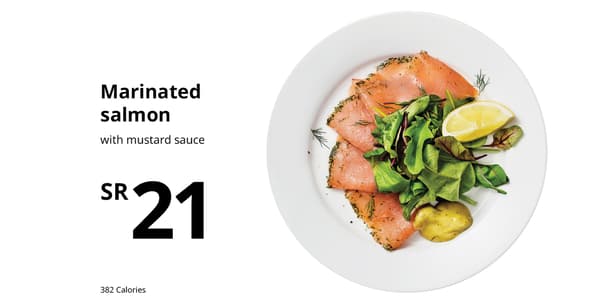 Marinated salmon