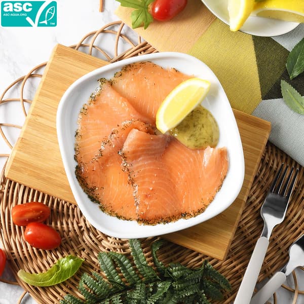 Marinated salmon 