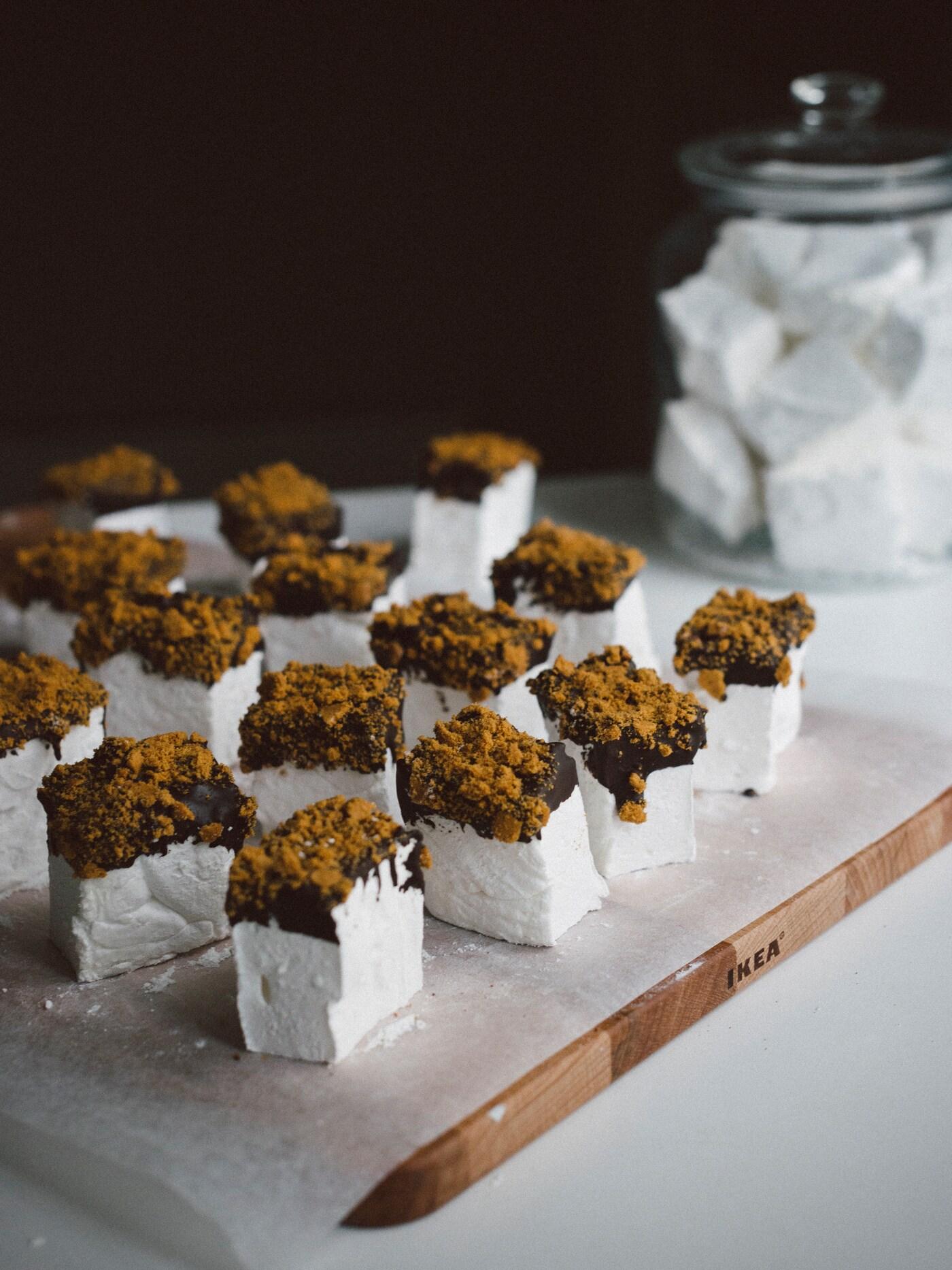 Marschmallows med julig topping.