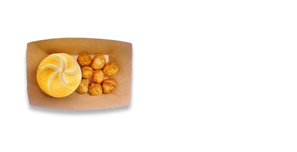 masové kuličky + kaiserka