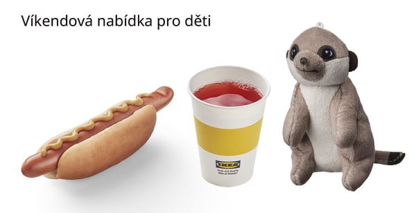 Masový hotdog, bezedný nápoj, hračka Surikata