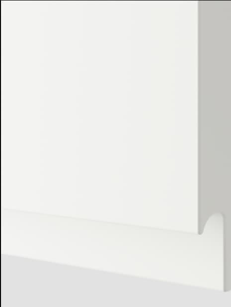 Matné biele dvierka VOXTORP