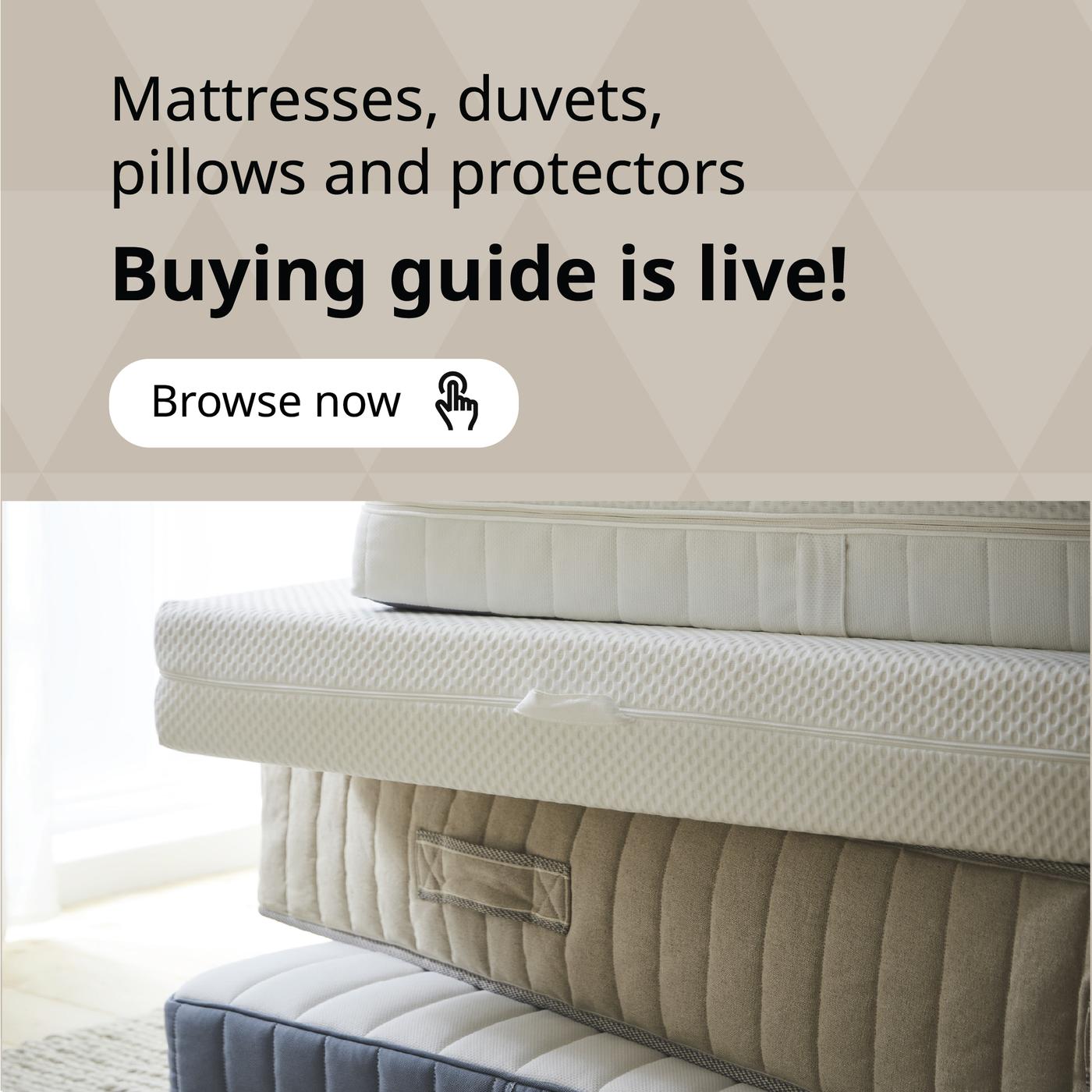 Mattress, duvet, pillows & protectors buying guide is now live, browse it now