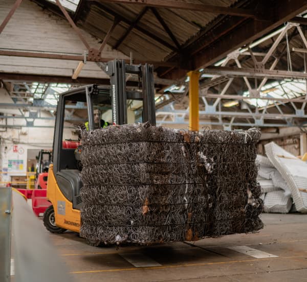 Mattress recycling at The Furniture Recycling Group