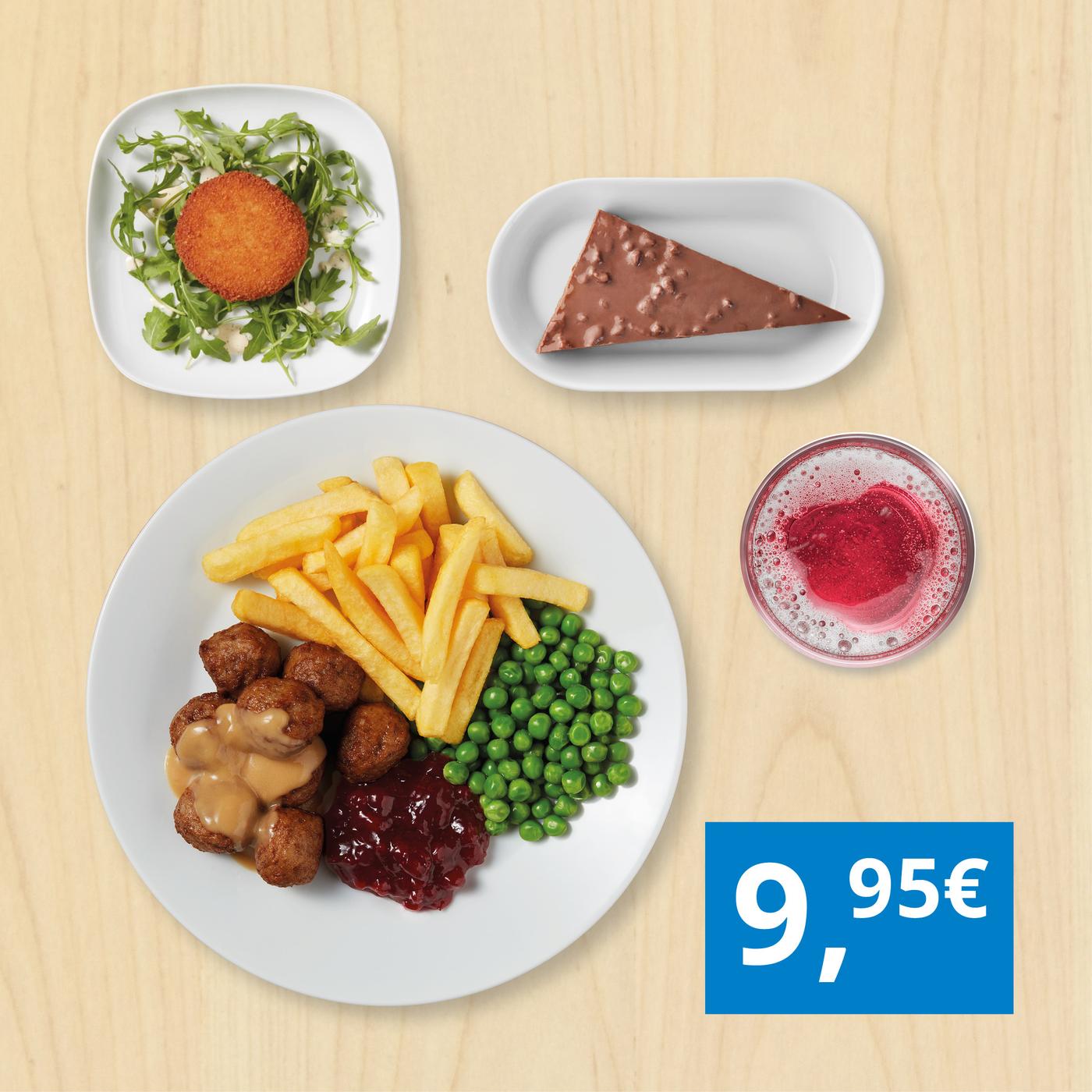 Meatball menu for less than €10!