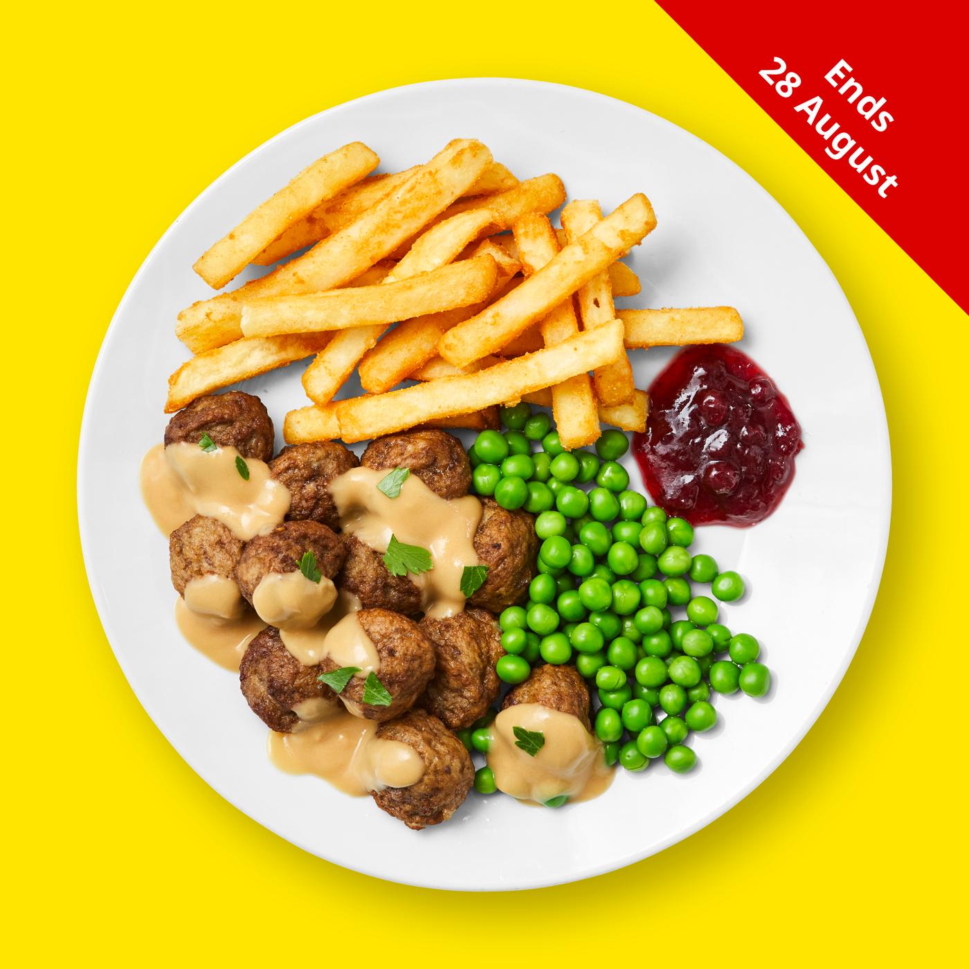 Meatball plate. Ends 28 August.