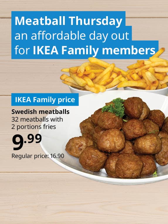 Meatball Thursday: an afforable day out for IKEA Family members