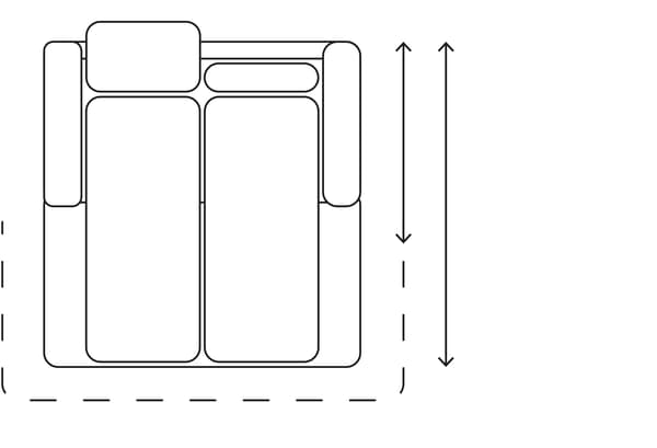 Medidas para abrir el sofá cama