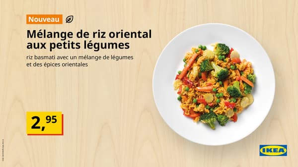 Mélange de riz oriental aux petits légumes 
