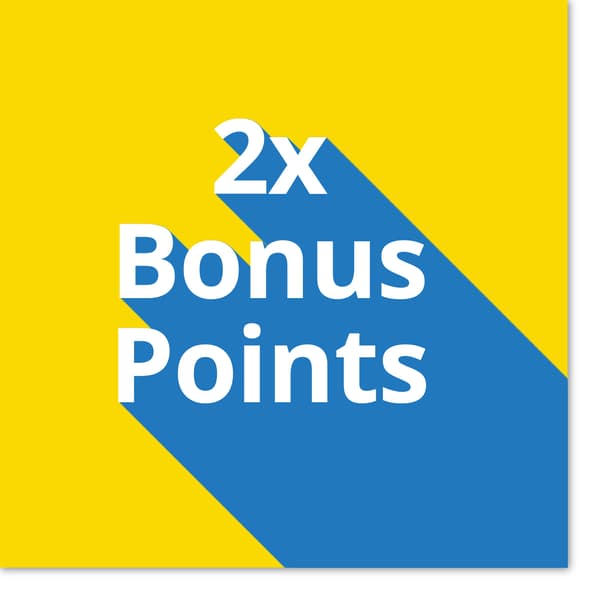 Members earn 2x points