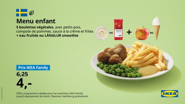 Menu enfant