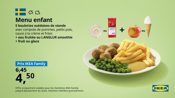 Menu enfant