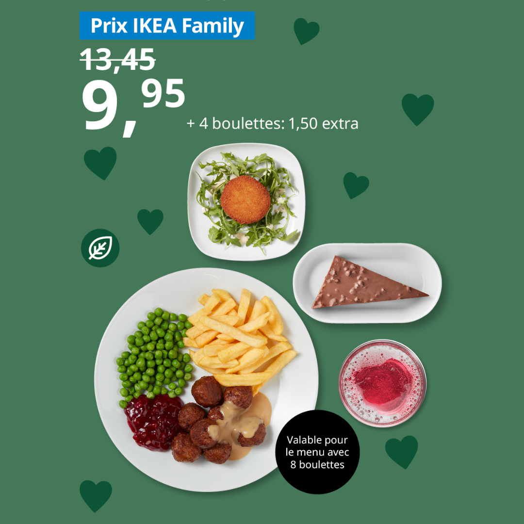 Menu restaurant IKEA Arlon