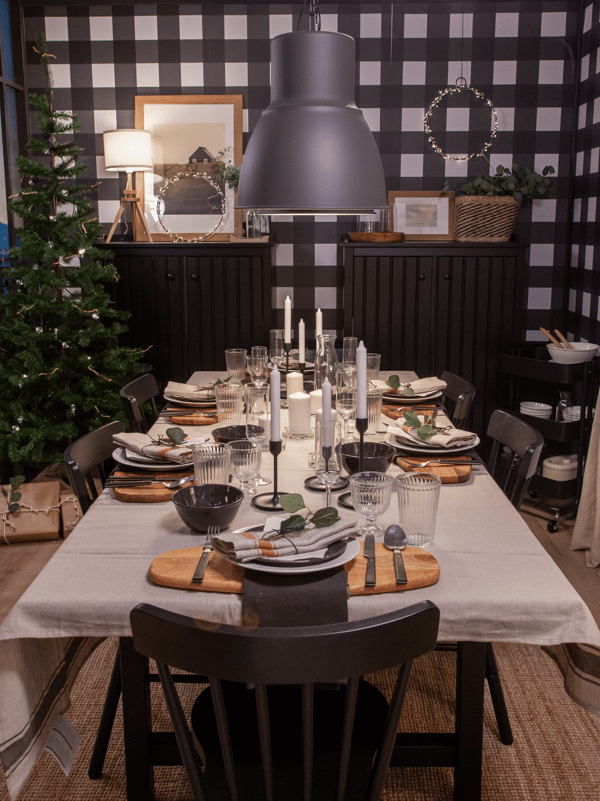 Mesa de Nadal rústica
