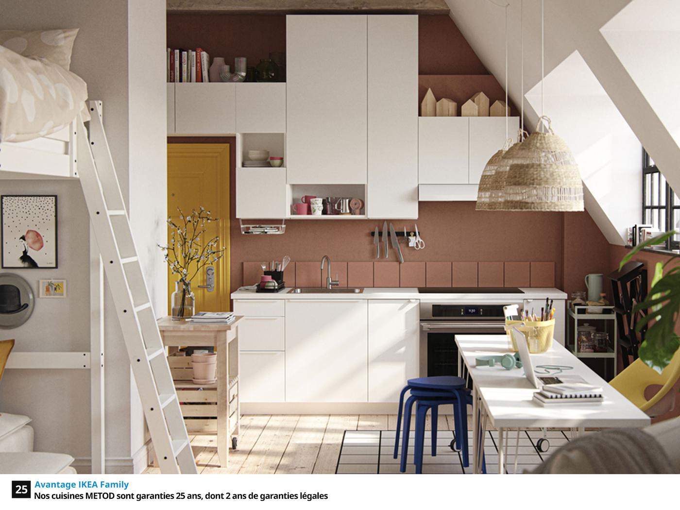 Cuisines METOD finition VALLSTENA blanc IKEA