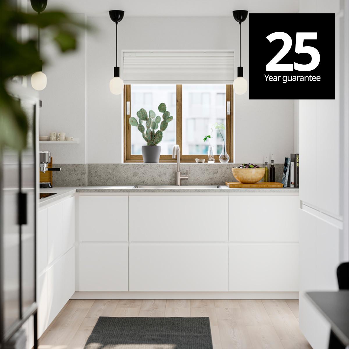 METOD kitchen combination. Our METOD series enjoys 25-year guarantee.