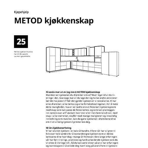 METOD kjøpehjelp for kjøkken
