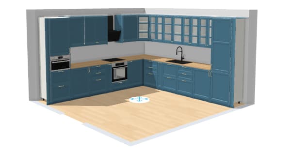 METOD/Lerhyttan blue
DIMENSIONS/400*400*228
