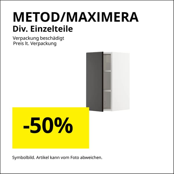 METOD/MAXIMERA – Diverse Einzelteile
Verpackung beschädigt, 50 % Rabatt