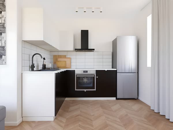 Metod/ Nickebo antracit/ Vallstena ugaona kuhinja