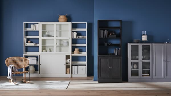 Meuble de rangement blanc pour le salon